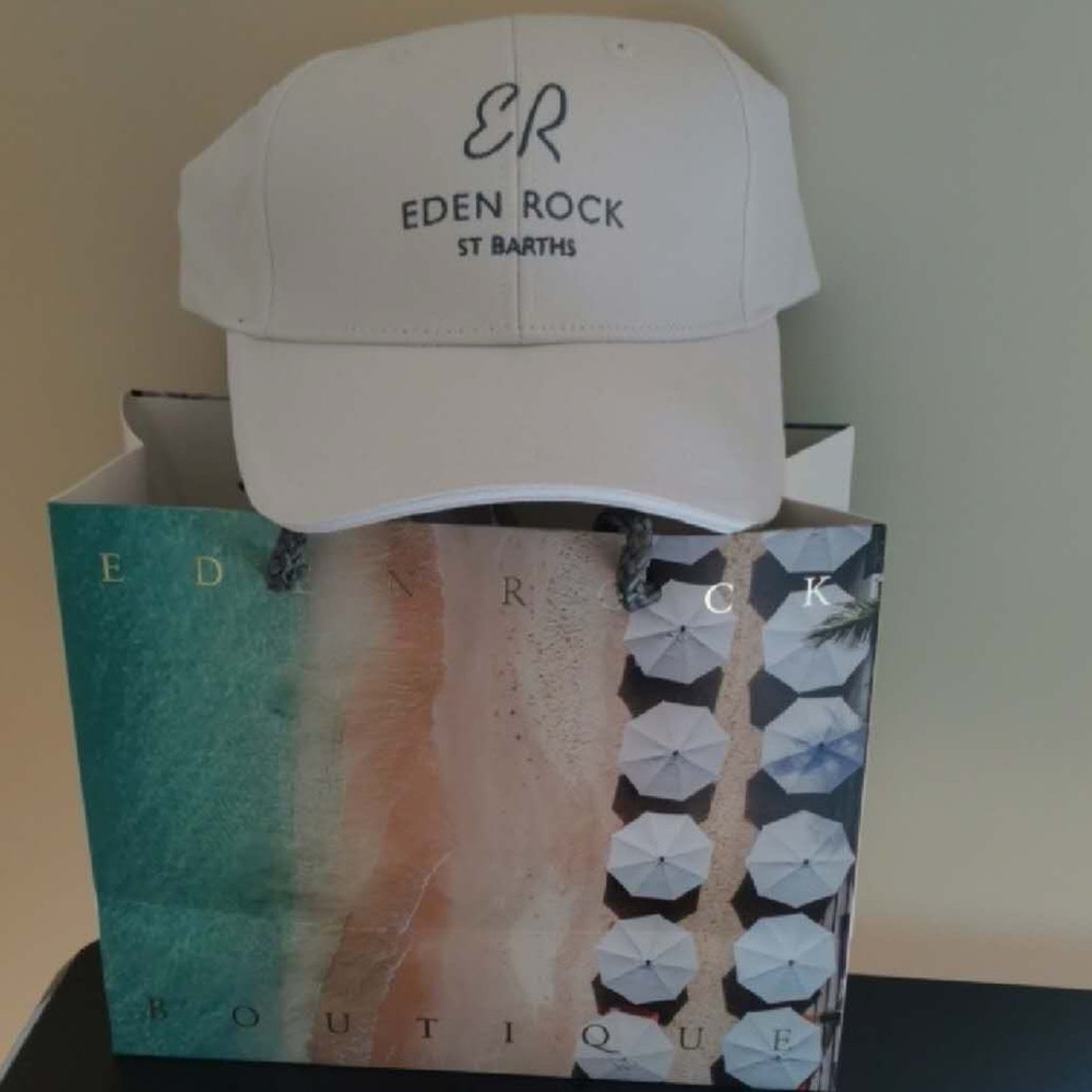 St Barths Only! Eden Rock Hotel Basketball Cap New St Barths Limited Edition GWP